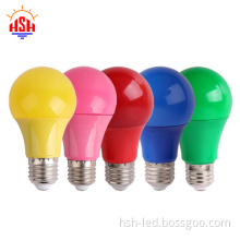 LED bulb red blue green pink yellow lamp